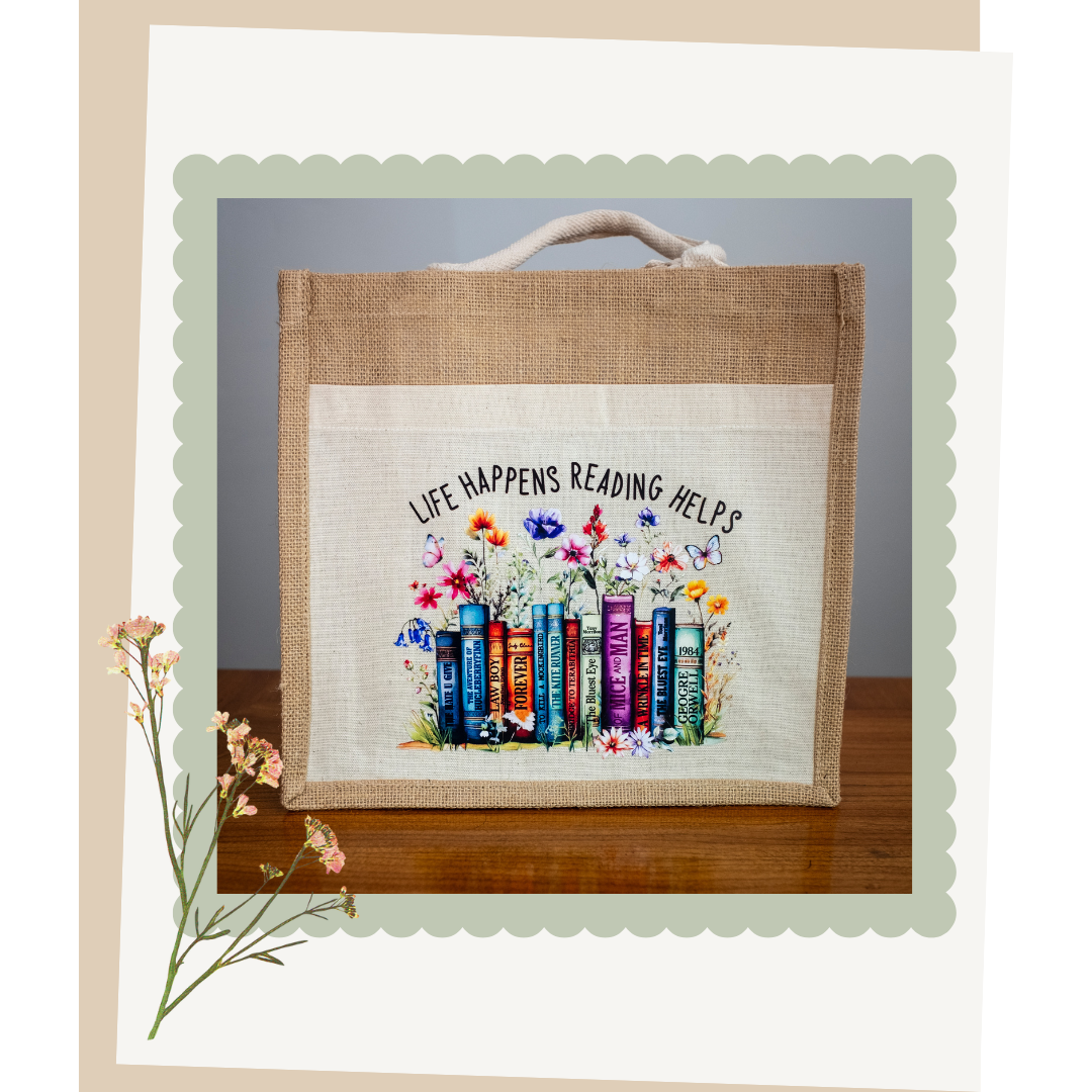 One-of-a-Kind Jute Tote Bags