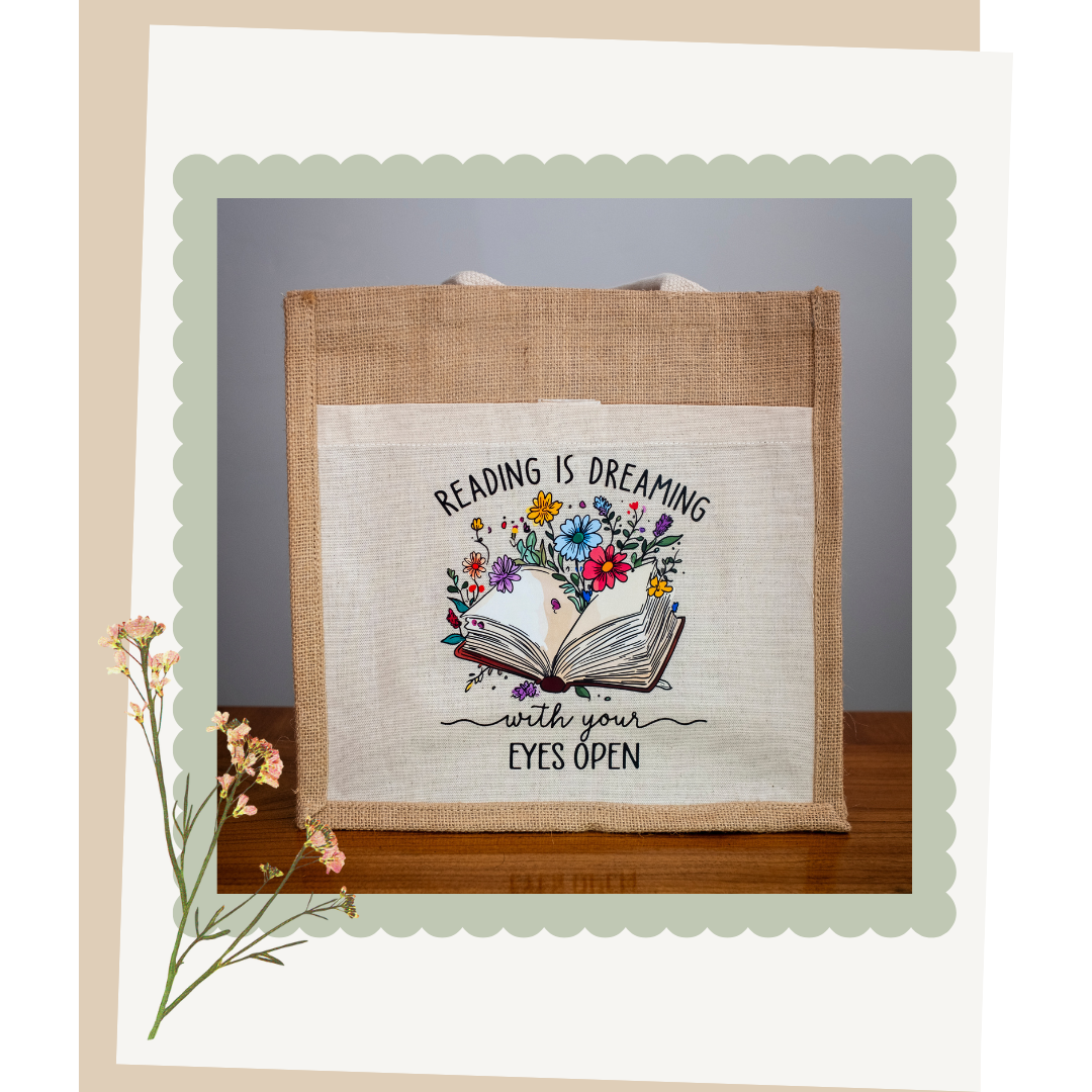 One-of-a-Kind Jute Tote Bags