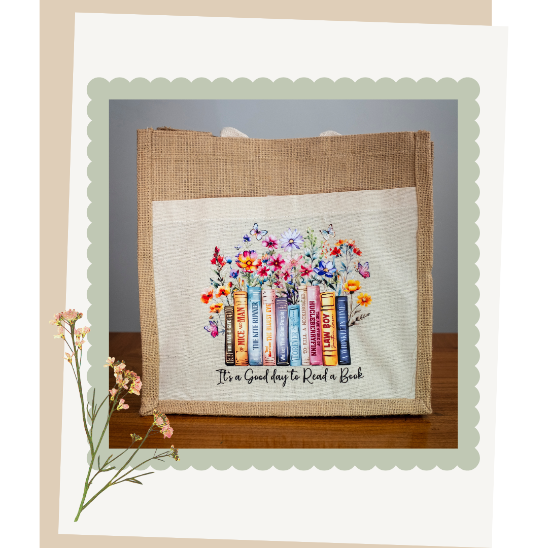 One-of-a-Kind Jute Tote Bags