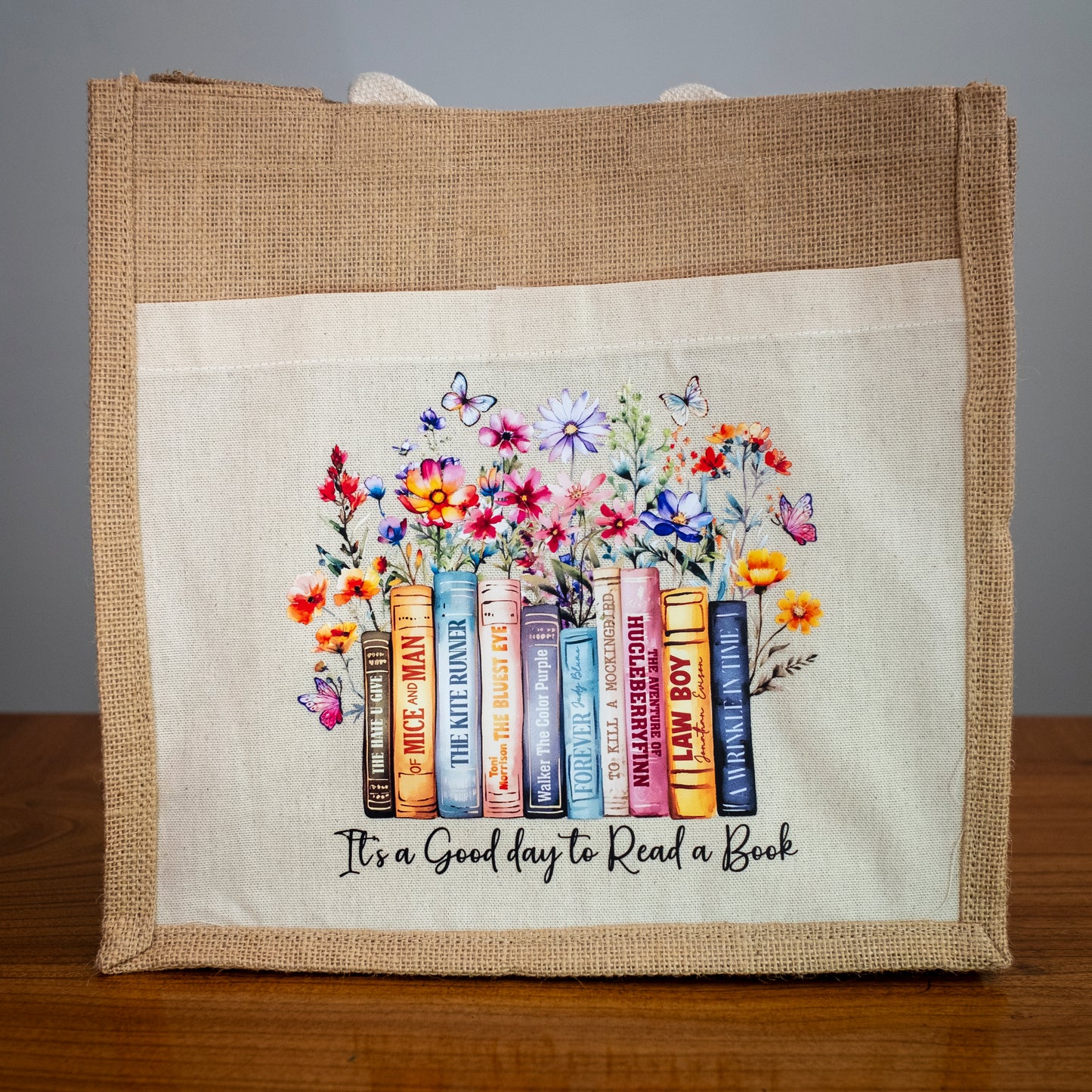 One-of-a-Kind Jute Tote Bags