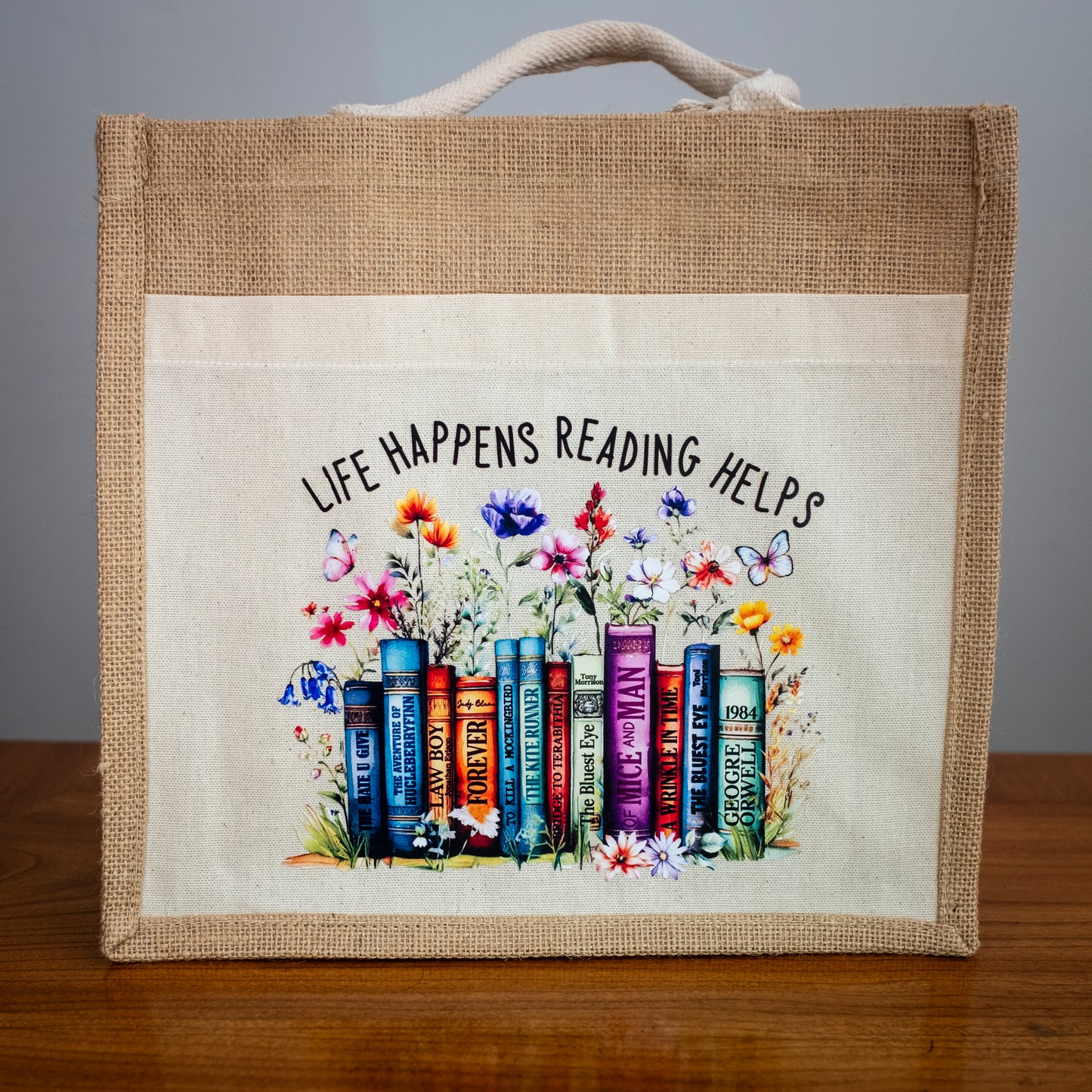 One-of-a-Kind Jute Tote Bags