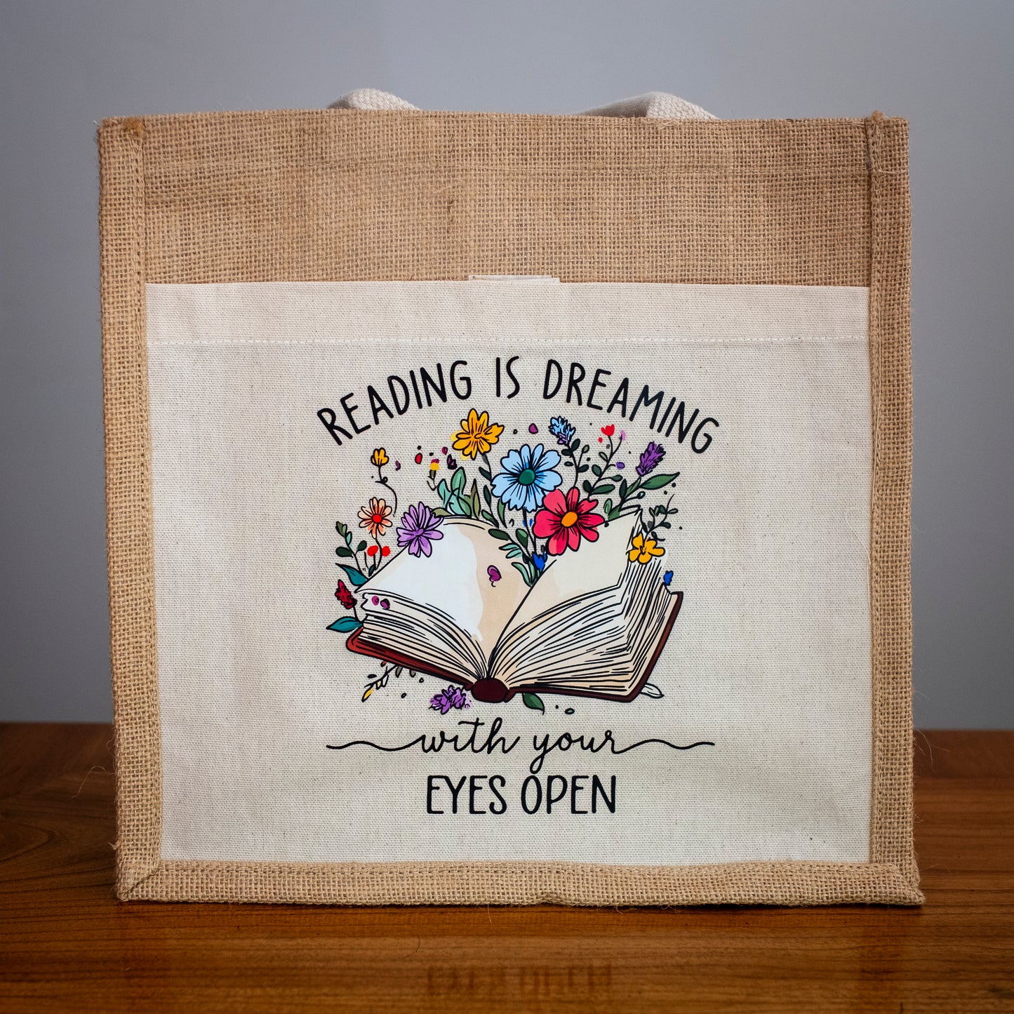 One-of-a-Kind Jute Tote Bags